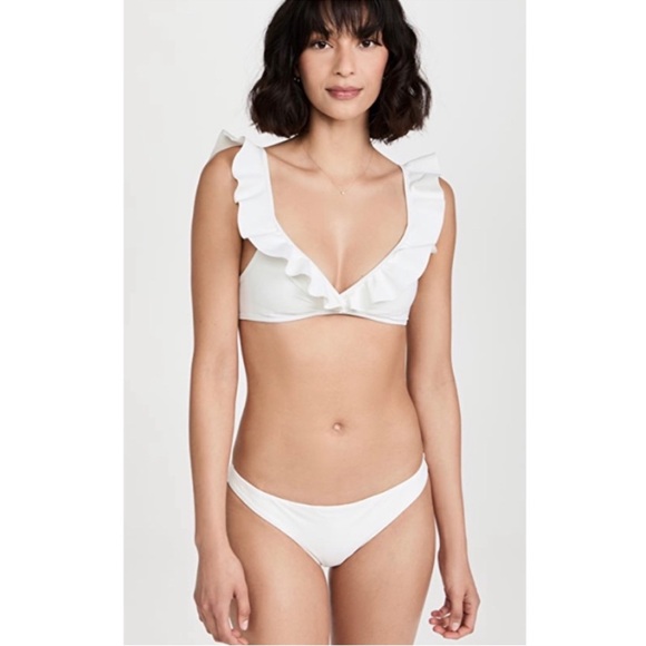 ZIMMERMANN✨NEW✨ White Ruffle Bikini Set